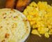 HUEVOS Y AREPA CON QUESO